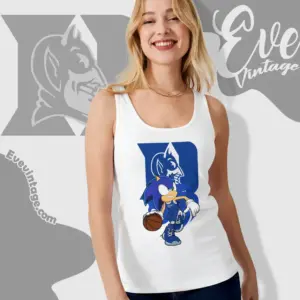 Duke Blue Devils Sonic The Hedgehog Basketball Tank Top Racerback