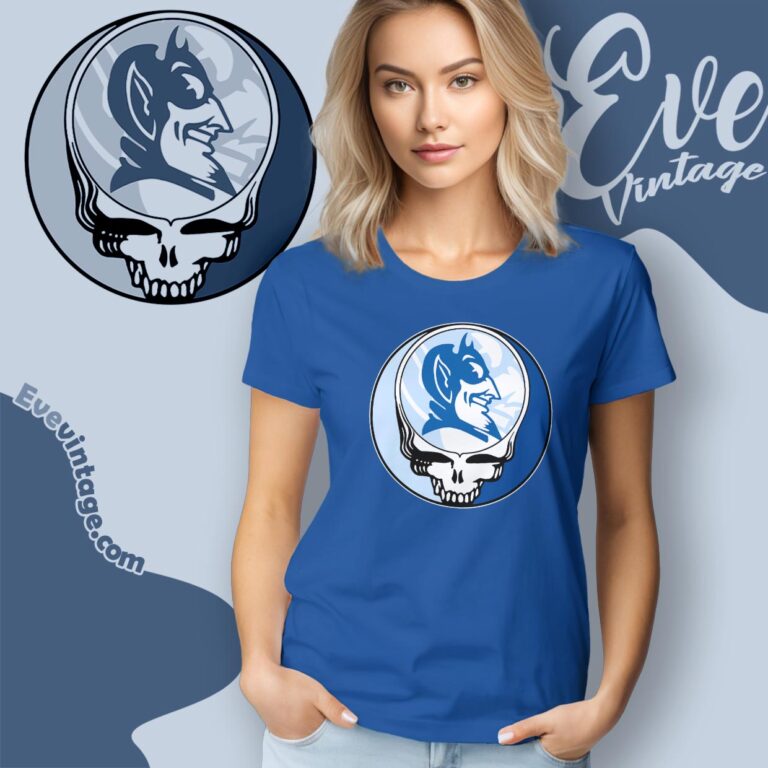 Duke Blue Devils Steal Your Face Stealie Shirt Women T shirt Duke Blue Devils Steal Your Face Stealie Shirt Women T shirt