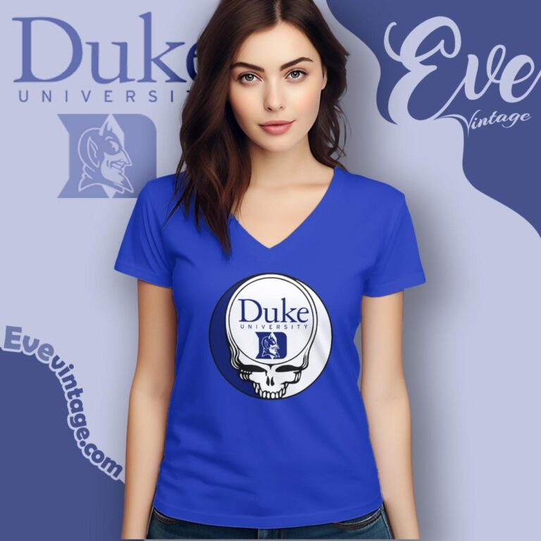 Duke University Steal Your Face Grateful Dead Shirt V Neck TShirt Duke University Steal Your Face Grateful Dead Shirt V Neck TShirt