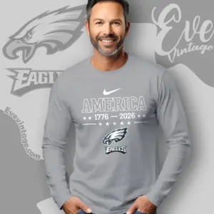 Eagles America 250th Anniversary Shirt God Shed His Grace On Thee Long Sleeve Tee