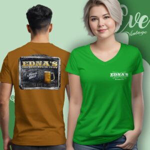 Edna's Bar Shirt The Best Box In Town V Neck TShirt