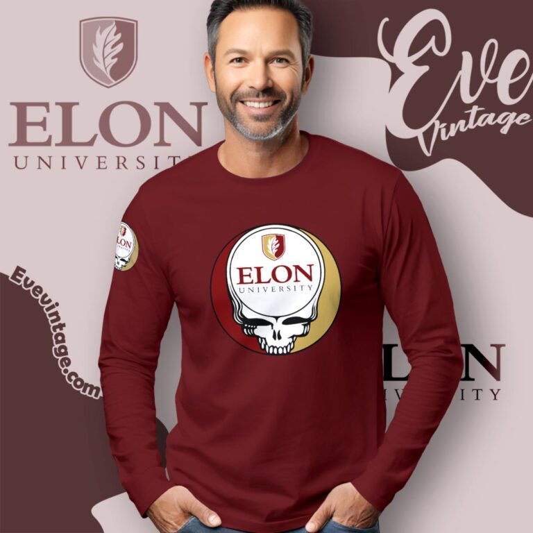 Elon University Steal Your Face Grateful Dead Shirt Long Sleeve Tee Elon University Steal Your Face Grateful Dead Shirt Long Sleeve Tee