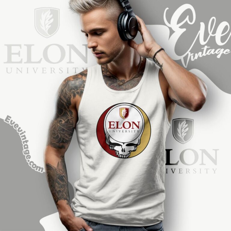 Elon University Steal Your Face Grateful Dead Shirt Tank Top Racerback Elon University Steal Your Face Grateful Dead Shirt Tank Top Racerback