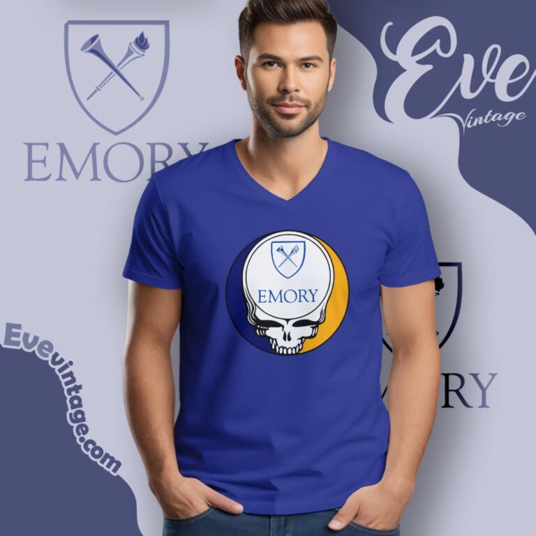 Emory University University Steal Your Face Grateful Dead Shirt V Neck TShirt Emory University University Steal Your Face Grateful Dead Shirt V Neck TShirt