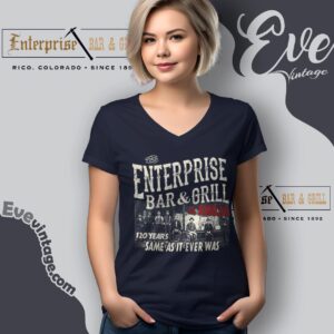 Enterprise Bar & Grill Shirt Rico Colorado Dive Bar V Neck TShirt