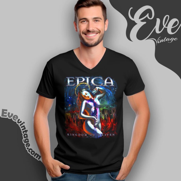 Epica Kingdom Of Heaven Shirt V Neck TShirt Epica Kingdom Of Heaven Shirt V Neck TShirt