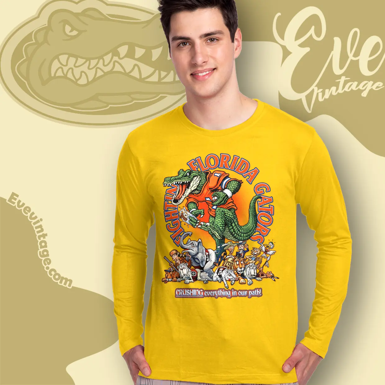 Fighting Florida Gators Shirt Crushing Everything In Our Path Long Sleeve Tee Fighting Florida Gators Shirt Crushing Everything In Our Path Long Sleeve Tee