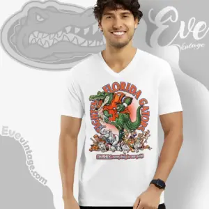 Fighting Florida Gators Shirt Crushing Everything In Our Path V Neck TShirt