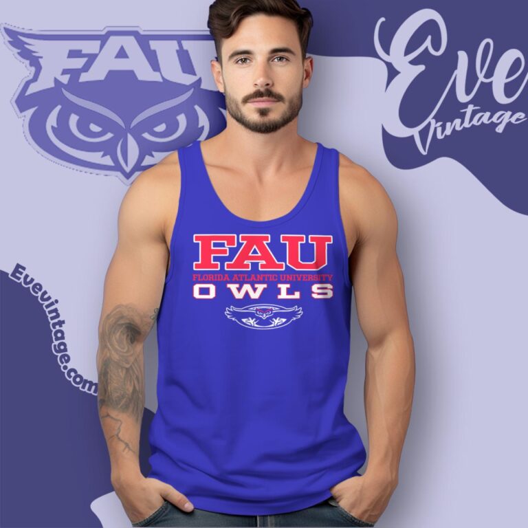 Florida Atlantic University Owls Shirt Tank Top Racerback Florida Atlantic University Owls Shirt Tank Top Racerback