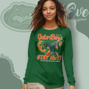 Florida Gators Basketball Shirt Champions Gator Boys Stay Hot Long Sleeve Tee