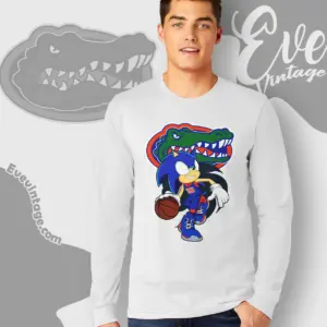 Florida Gators Sonic The Hedgehog Basketball Long Sleeve Tee
