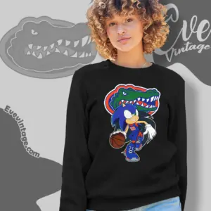 Florida Gators Sonic The Hedgehog Basketball Sweatshirt