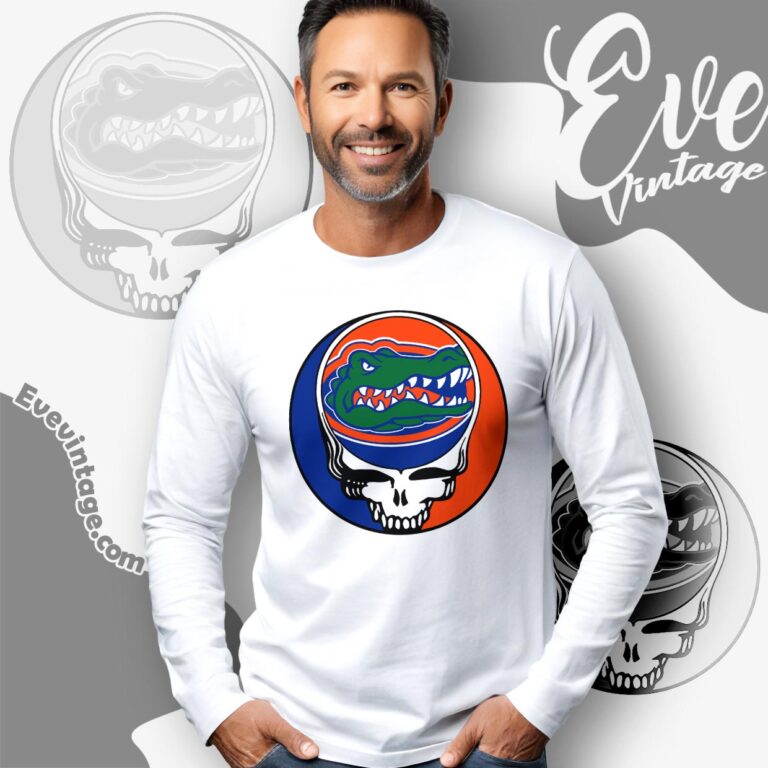 Florida Gators Steal Your Face Stealie Shirt Long Sleeve Tee Florida Gators Steal Your Face Stealie Shirt Long Sleeve Tee
