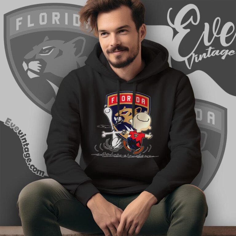 Florida Panthers Charlie Brown Snoopy Happy Dancing Shirt Hoodie Florida Panthers Charlie Brown Snoopy Happy Dancing Shirt Hoodie