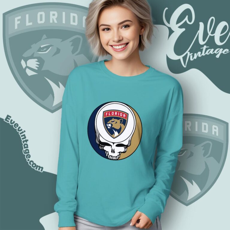 Florida Panthers Steal Your Face Grateful Dead Shirt Long Sleeve Tee Florida Panthers Steal Your Face Grateful Dead Shirt Long Sleeve Tee