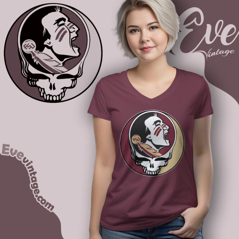 Florida State Seminoles Steal Your Face Stealie Shirt V Neck TShirt Florida State Seminoles Steal Your Face Stealie Shirt V Neck TShirt