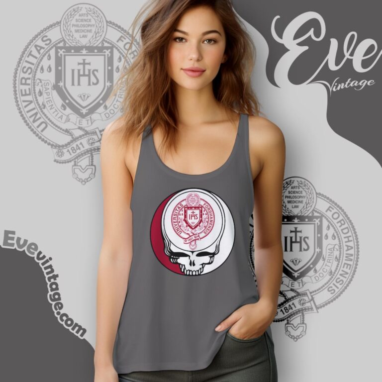 Fordham University Steal Your Face Grateful Dead Shirt Tank Top Racerback Fordham University Steal Your Face Grateful Dead Shirt Tank Top Racerback