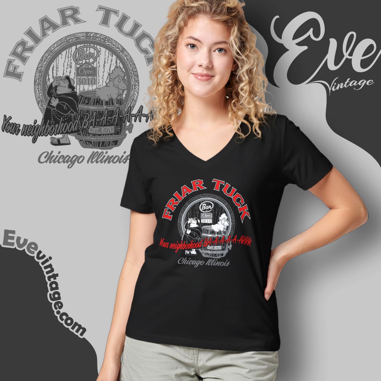 Friar Tuck’s Bar Shirt – Chicago Illinois Dive Bar Tee Friar Tuck’s Bar Shirt – Chicago Illinois Dive Bar Tee