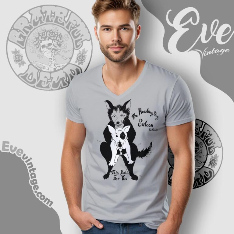 Funny Howling Dog Saloon Fox Alaska Shirt This Pubs For You V neck Funny Howling Dog Saloon Fox Alaska Shirt This Pubs For You V neck