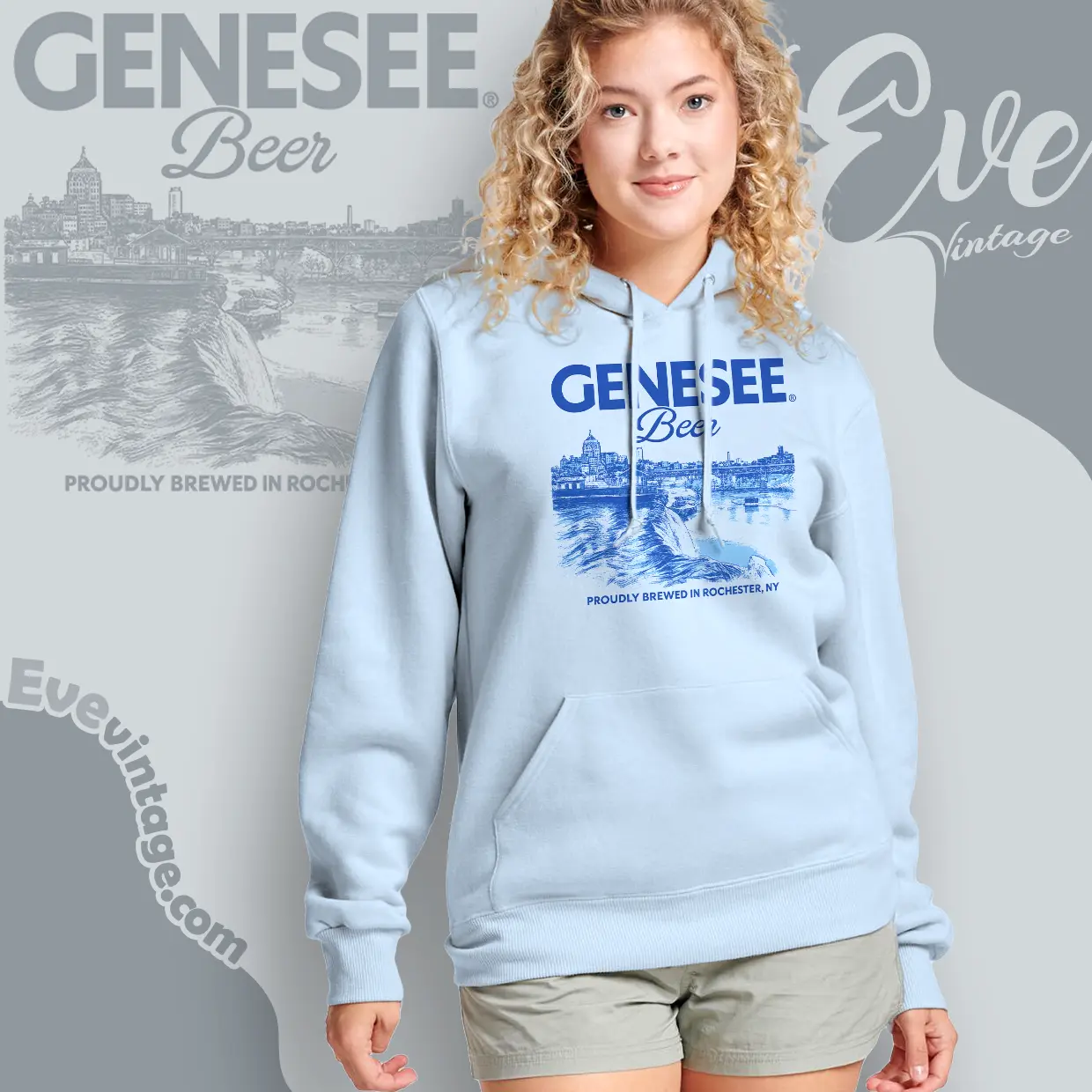 Genesee Beer high Falls Rochester Ny Vintage Hoodie Genesee Beer high Falls Rochester Ny Vintage Hoodie