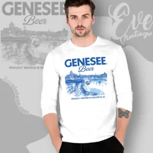 Genesee Beer high Falls Rochester Ny Vintage Long Sleeve Tee
