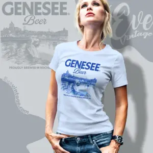 Genesee Beer high Falls Rochester Ny Vintage Women T shirt