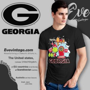 Georgia Bulldogs Grinch Snoopy Nuts Welcome Xmas Shirt