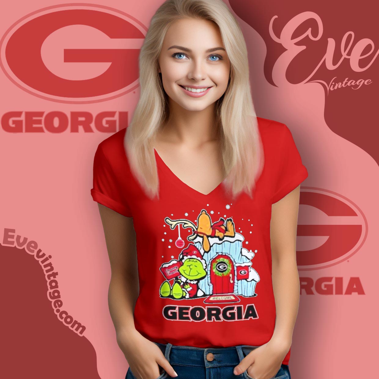 Georgia Bulldogs Grinch Snoopy Nuts Welcome Xmas Shirt Georgia Bulldogs Grinch Snoopy Nuts Welcome Xmas Shirt