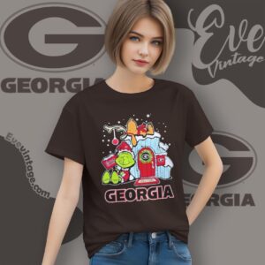 Georgia Bulldogs Grinch Snoopy Nuts Welcome Xmas Shirt 6 Georgia Bulldogs Grinch Snoopy Nuts Welcome Xmas Shirt Women T shirt