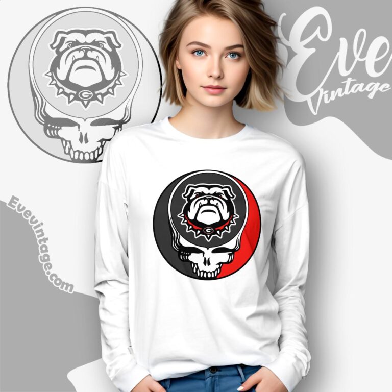 Georgia Bulldogs Steal Your Face Stealie Shirt Long Sleeve Tee Georgia Bulldogs Steal Your Face Stealie Shirt Long Sleeve Tee