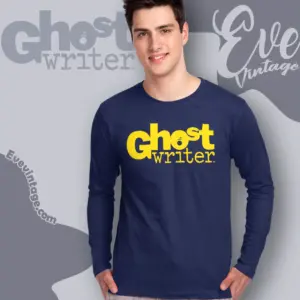 Ghost Writer Yellow Gold Logo Long Sleeve Tee