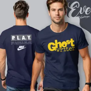 Ghost Writer Yellow Gold Logo T shirt
