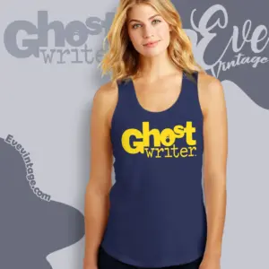 Ghost Writer Yellow Gold Logo Tank Top Racerback