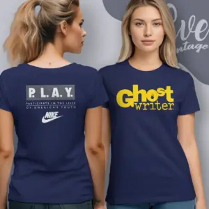 Ghost Writer Yellow Gold Logo Women T shirt