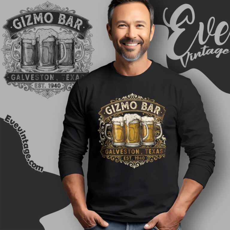 Gizmo Bar Shirt Galveston Texas Dive Bar Tee Long Sleeve Tee Gizmo Bar Shirt Galveston Texas Dive Bar Tee Long Sleeve Tee
