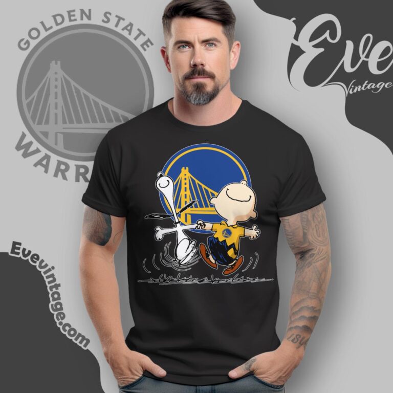 Golden State Warriors Charlie Brown Snoopy Happy Dancing Shirt T Shirt Golden State Warriors Charlie Brown Snoopy Happy Dancing Shirt T Shirt