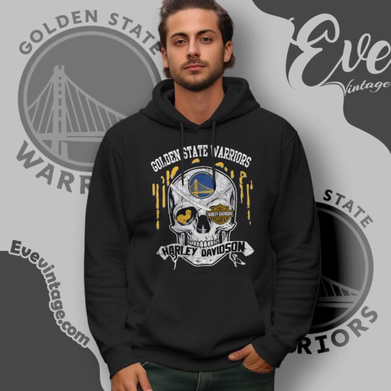 Golden State Warriors Harley Davidson Skull Hoodie Golden State Warriors Harley Davidson Skull Hoodie