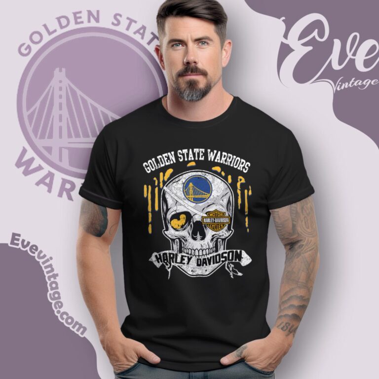 Golden State Warriors Harley Davidson Skull T Shirt Golden State Warriors Harley Davidson Skull T Shirt