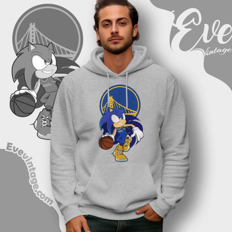 Golden State Warriors Sonic The Hedgehog Shirt Hoodie Golden State Warriors Sonic The Hedgehog Shirt Hoodie