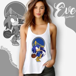 Golden State Warriors Sonic The Hedgehog Shirt Tank Top Racerback