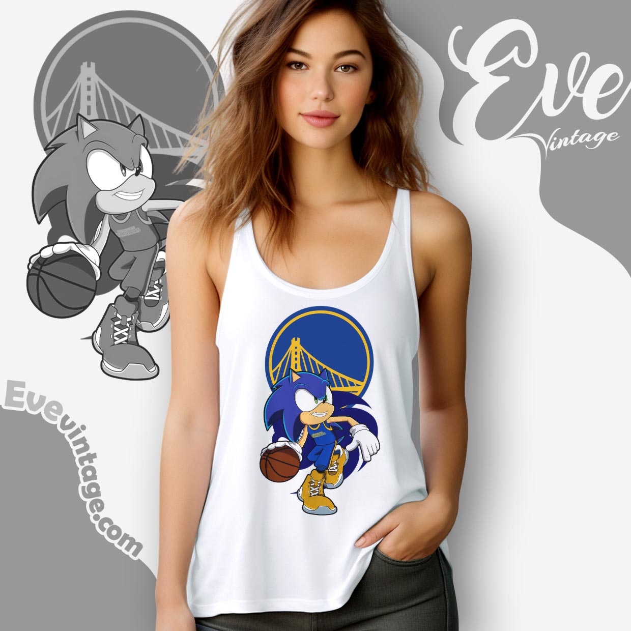 Golden State Warriors Sonic The Hedgehog Shirt Golden State Warriors Sonic The Hedgehog Shirt
