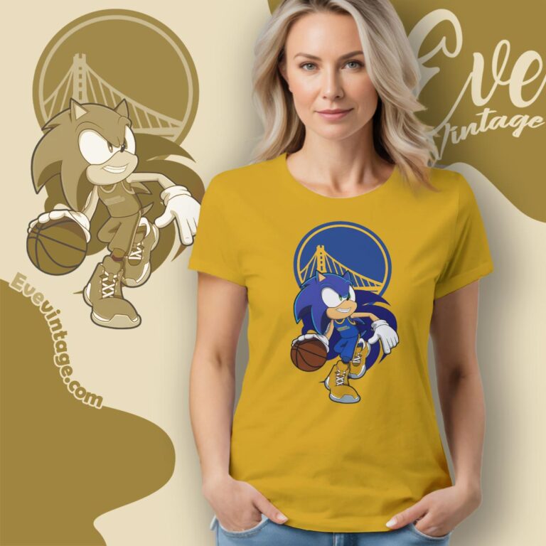 Golden State Warriors Sonic The Hedgehog Shirt Women T shirt Golden State Warriors Sonic The Hedgehog Shirt Women T shirt