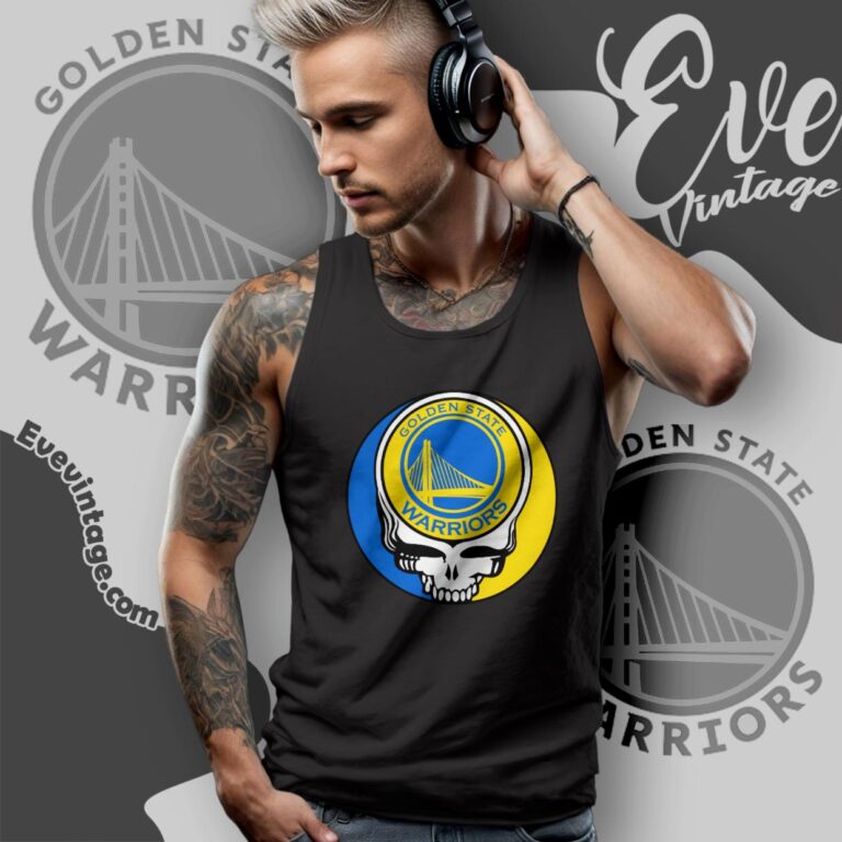Golden State Warriors Steal Your Face Grateful Dead Shirt Tank Top Racerback Golden State Warriors Steal Your Face Grateful Dead Shirt Tank Top Racerback