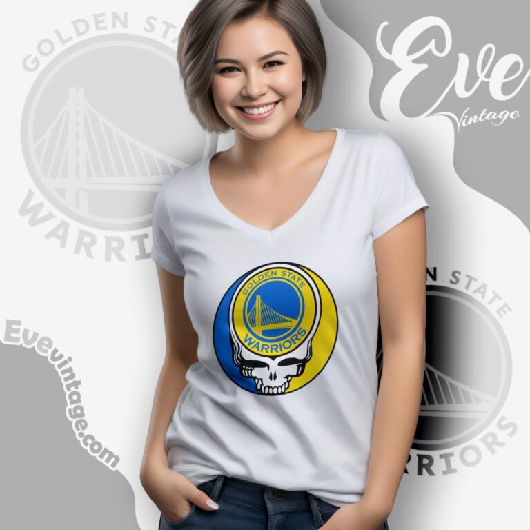 Golden State Warriors Steal Your Face Grateful Dead Shirt V Neck TShirt Golden State Warriors Steal Your Face Grateful Dead Shirt V Neck TShirt