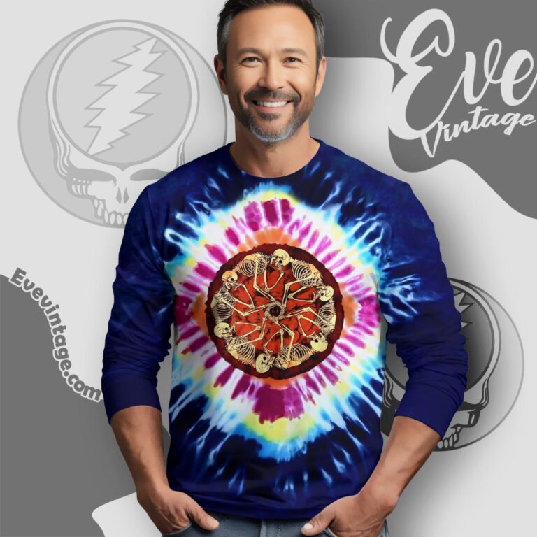 Grateful Dead 1987 Fall Tour Tie dye Long Sleeve Tee Grateful Dead 1987 Fall Tour Tie dye Long Sleeve Tee