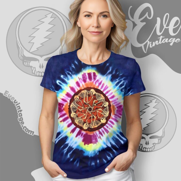 Grateful Dead 1987 Fall Tour Tie dye Women T shirt Grateful Dead 1987 Fall Tour Tie dye Women T shirt