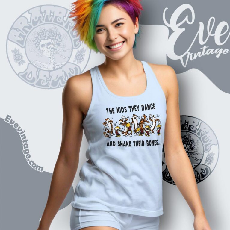 Grateful Dead 1990 Calvin And Hobbes Lets Dance Shirt Tank top Grateful Dead 1990 Calvin And Hobbes Lets Dance Shirt Tank top
