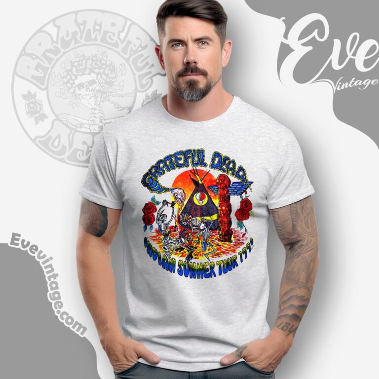 Grateful Dead 1990 Indian Summer Tour Shirt T shirt Grateful Dead 1990 Indian Summer Tour Shirt T shirt