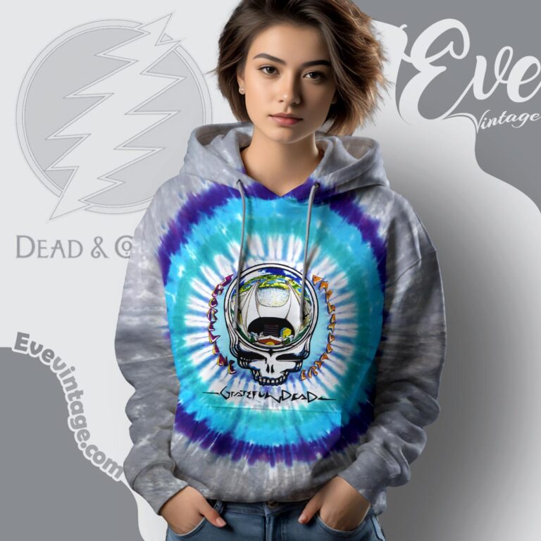 Grateful Dead 1990 Shoreline Amphitheatre Tie dye Hoodie Grateful Dead 1990 Shoreline Amphitheatre Tie dye Hoodie