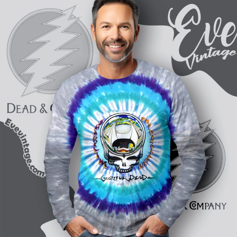 Grateful Dead 1990 Shoreline Amphitheatre Tie dye Long Sleeve Tee Grateful Dead 1990 Shoreline Amphitheatre Tie dye Long Sleeve Tee